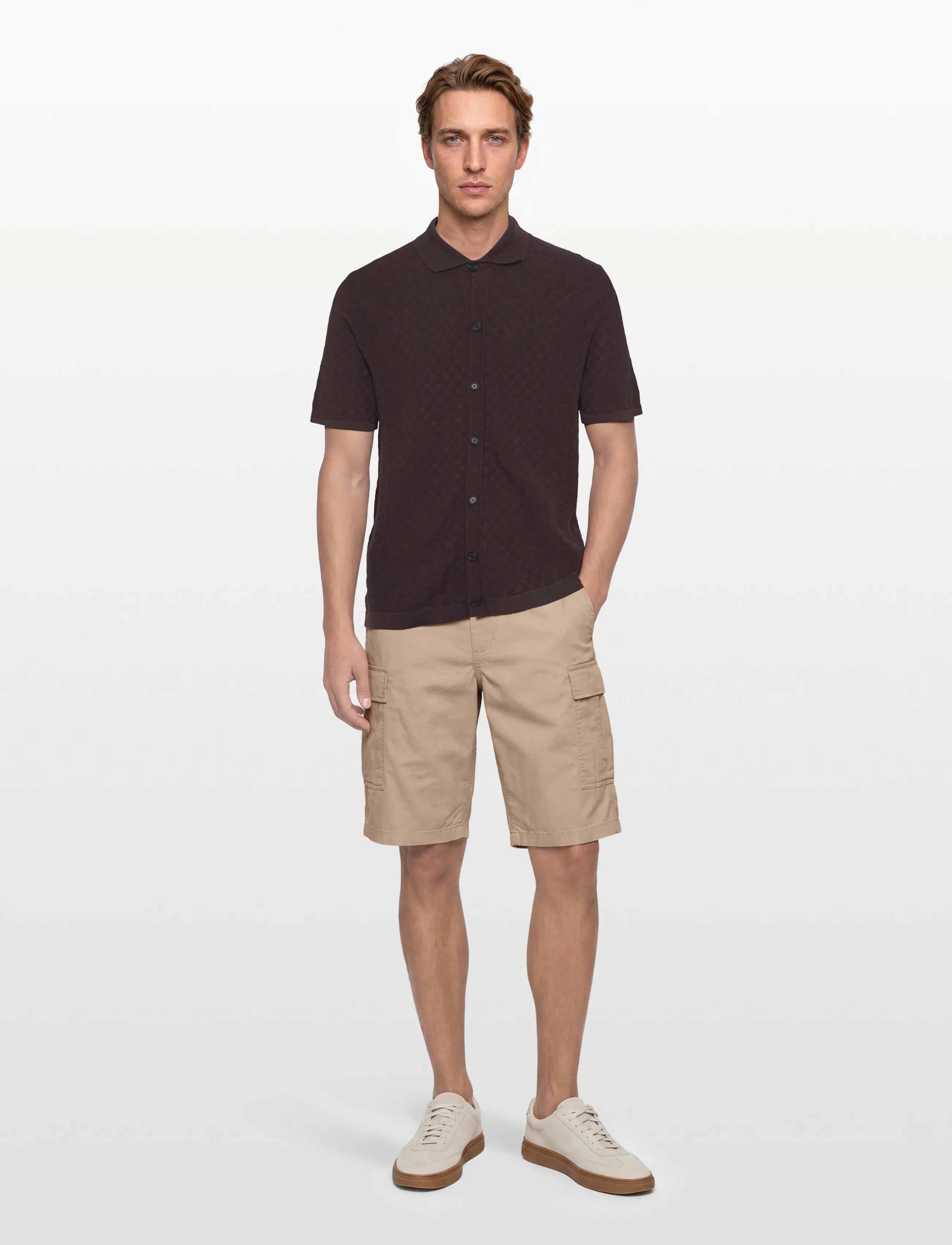 BOSS H-Nappo, M, Shirts, Braun - Short-sleeved Männerswear
