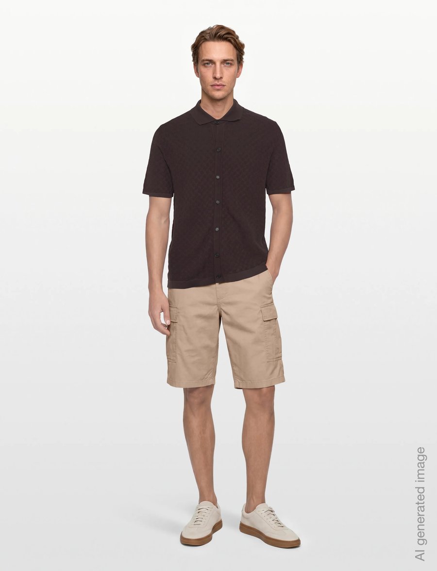 BOSS - H-Nappo - knitted polos - dark brown - 0