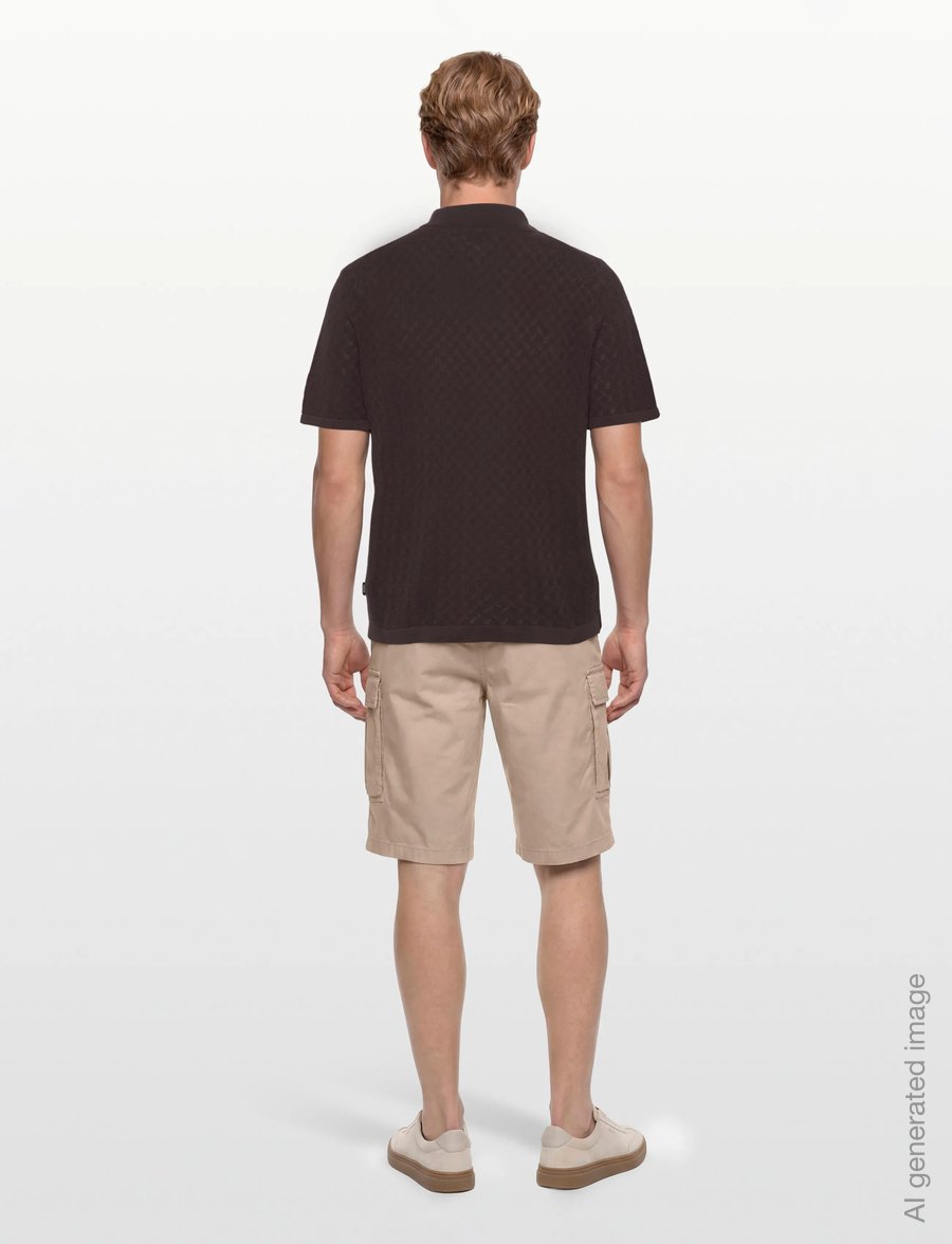 BOSS - H-Nappo - knitted polos - dark brown - 4