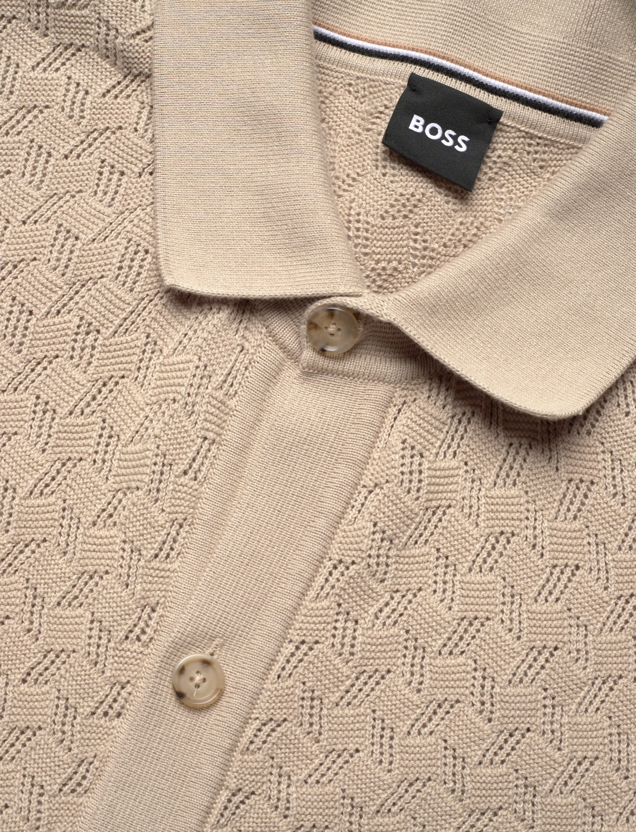 BOSS - H-Nappo - strickmode - open beige - 2