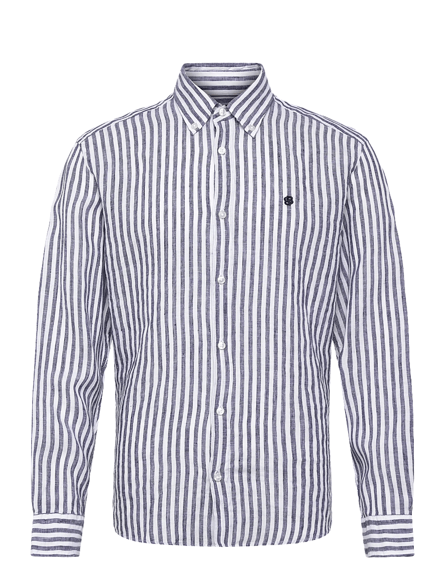 BOSS - H-LIAM-BD-E-C1-261 - randiga skjortor - dark blue - 0