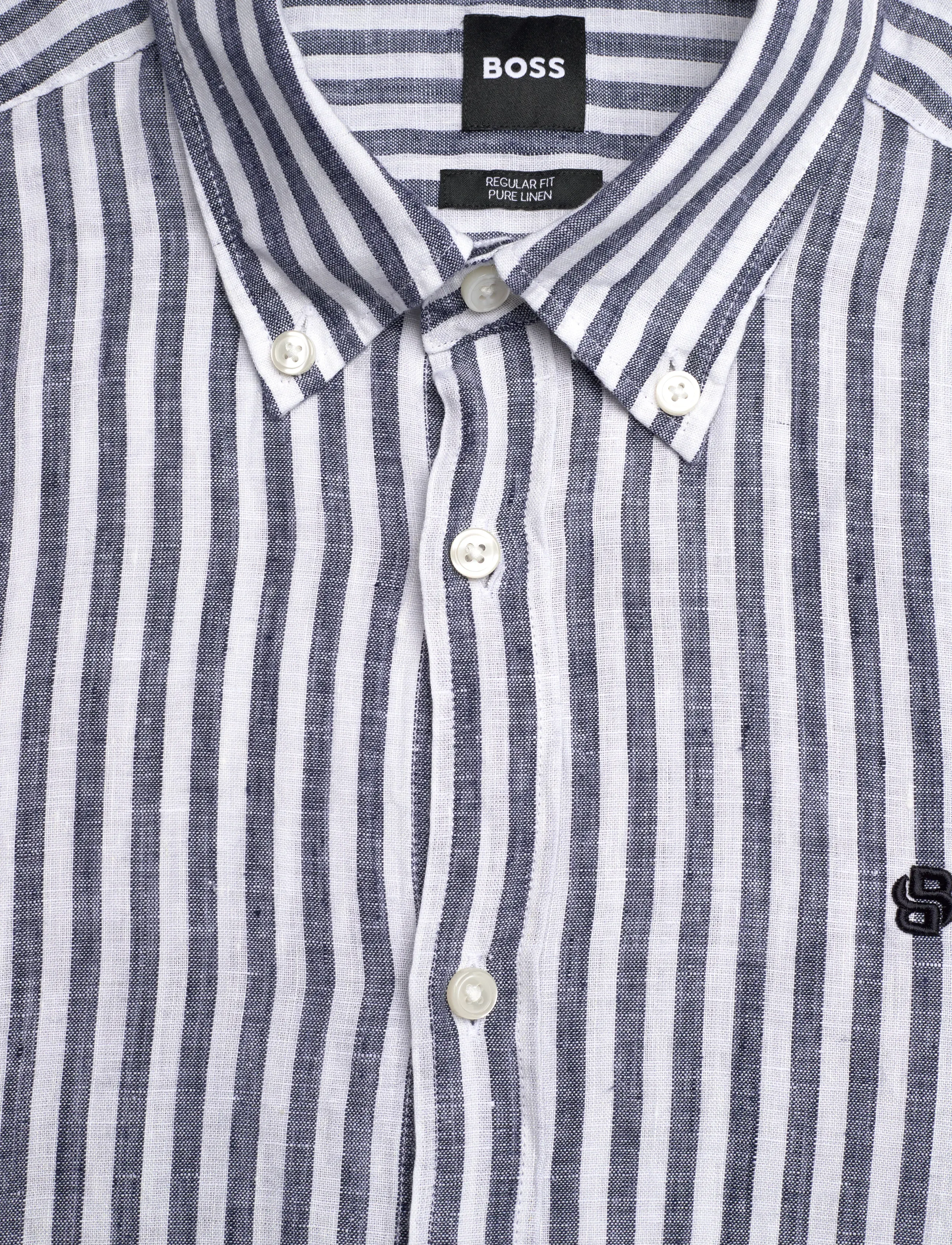 BOSS - H-LIAM-BD-E-C1-261 - striped shirts - dark blue - 2