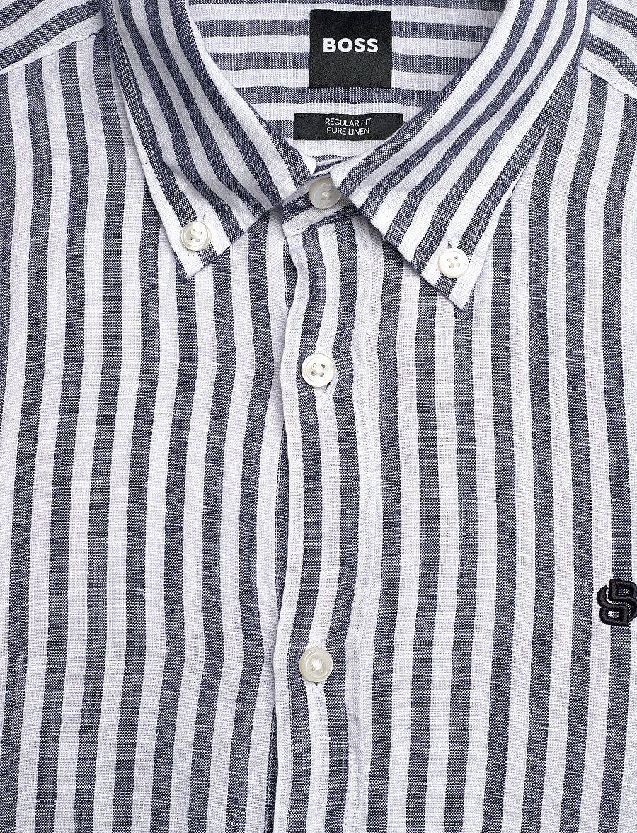 BOSS - H-LIAM-BD-E-C1-261 - randiga skjortor - dark blue - 2