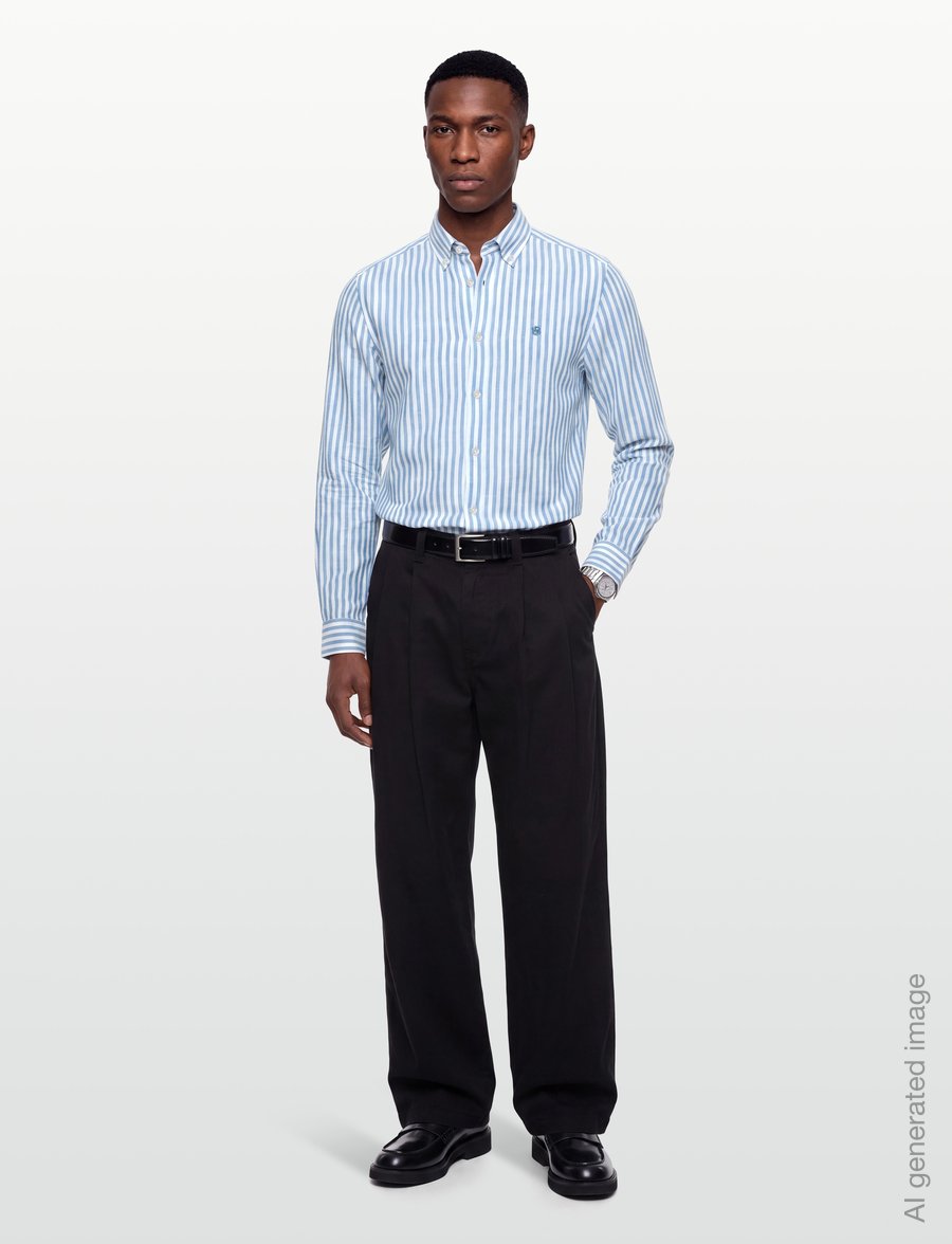 BOSS - H-LIAM-BD-E-C1-261 - striped shirts - light/pastel blue - 0