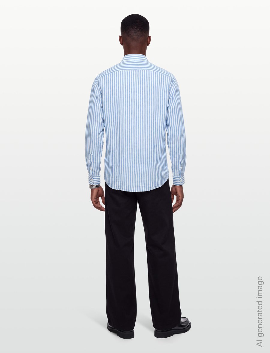 BOSS - H-LIAM-BD-E-C1-261 - striped shirts - light/pastel blue - 4