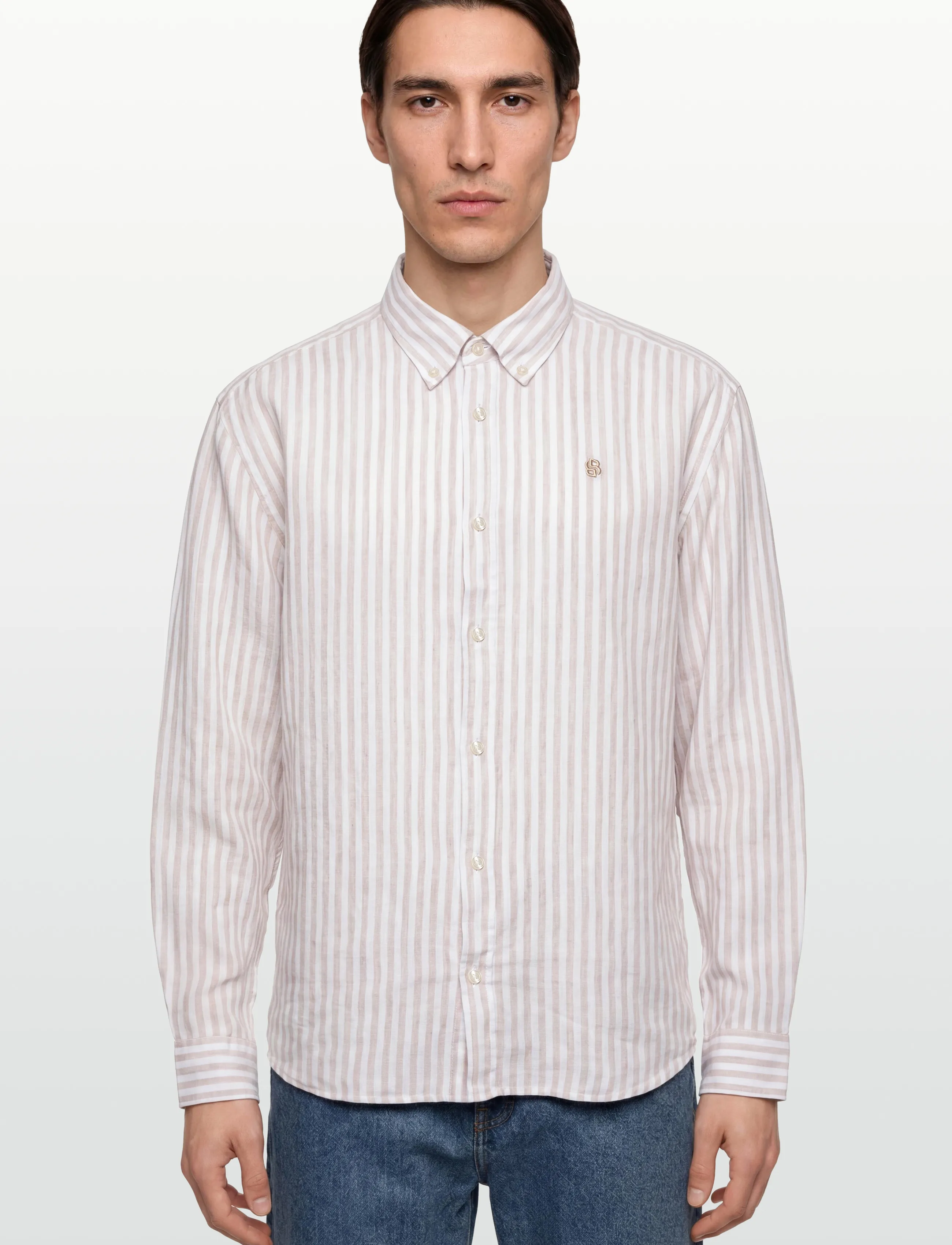 BOSS - H-LIAM-BD-E-C1-261 - casual hemden - open beige - 3
