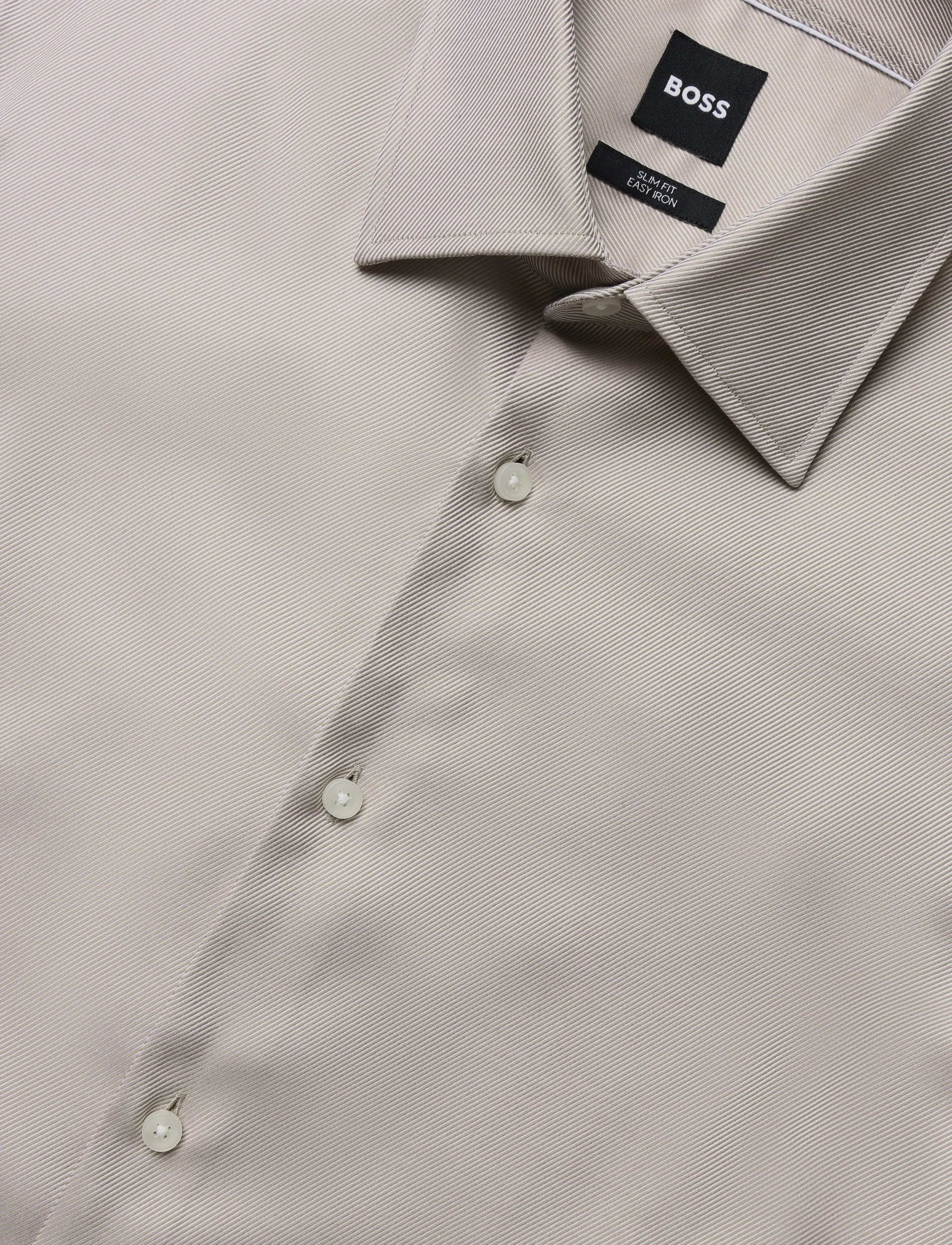 BOSS - H-HANK-K-C1-261 - formal shirts - dark beige - 2