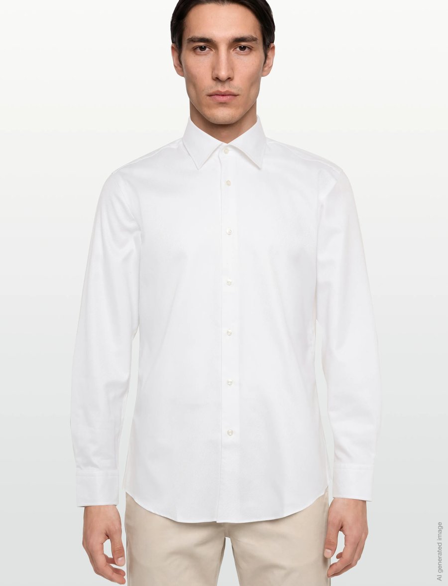 BOSS - H-HANK-K-C1-261 - kostymskjortor - white - 3