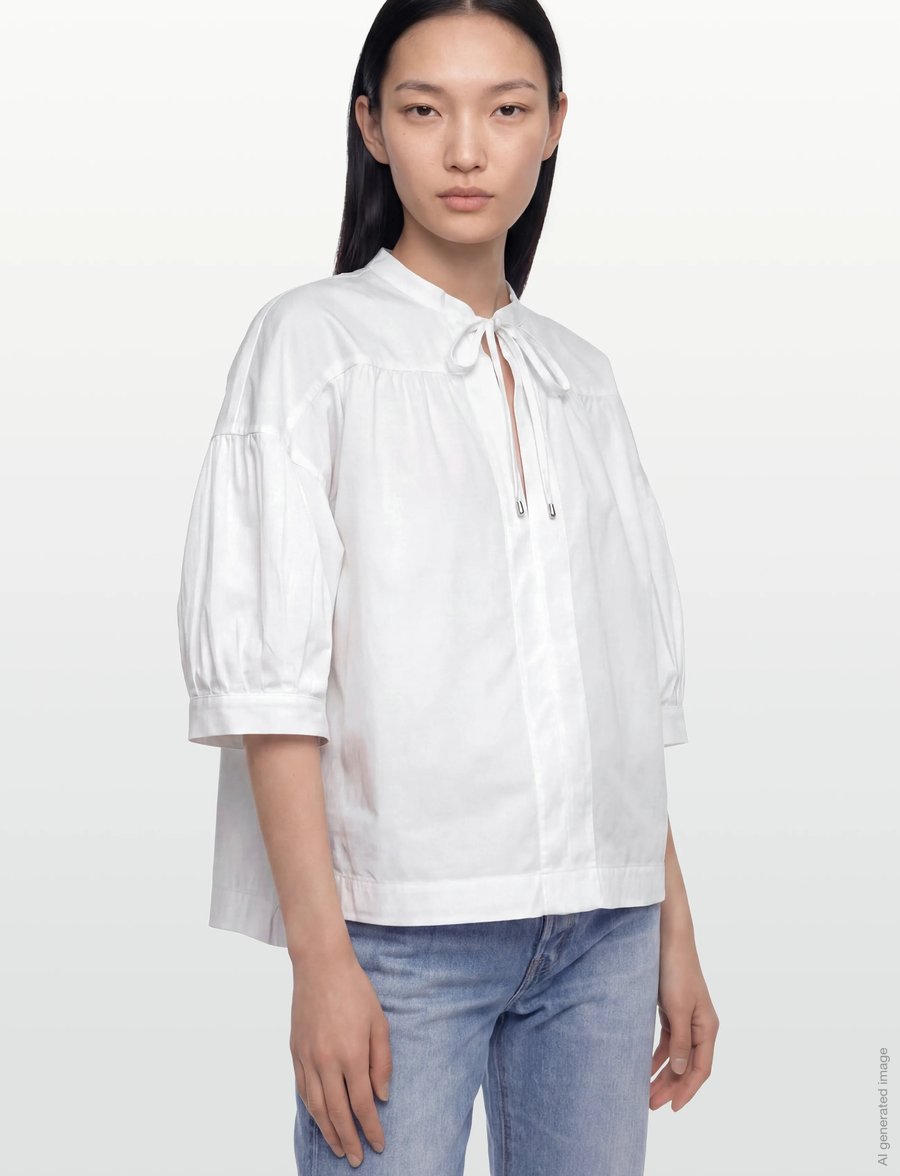 BOSS - Bollana - kurzärmelige blusen - white - 3