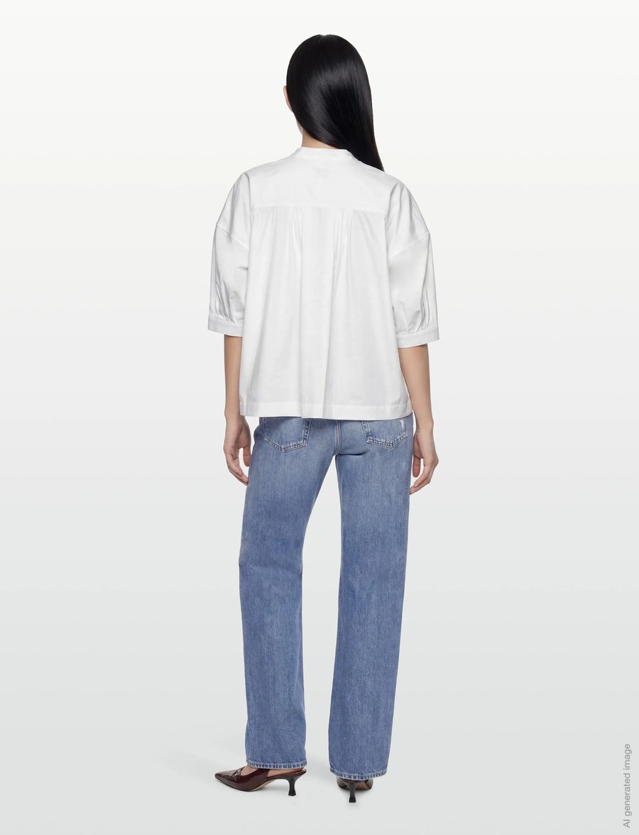 BOSS - Bollana - kurzärmelige blusen - white - 4