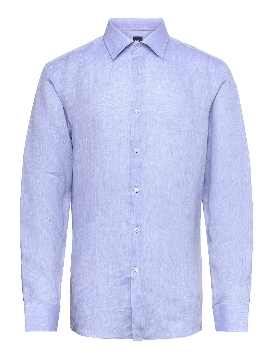 BOSS - H-HANK-K-C1-261 - linen shirts - light/pastel blue - 1