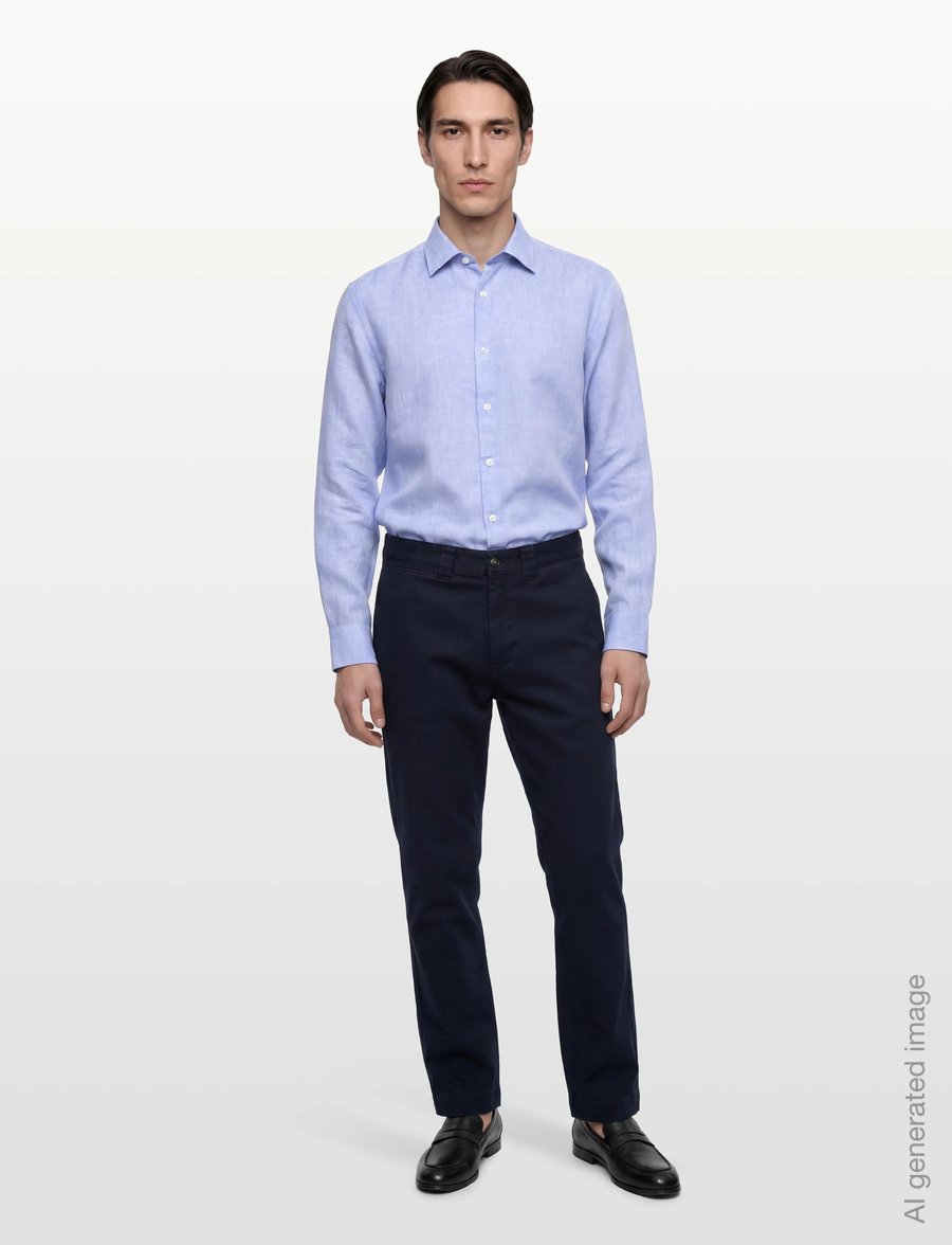 BOSS - H-HANK-K-C1-261 - linen shirts - light/pastel blue - 0