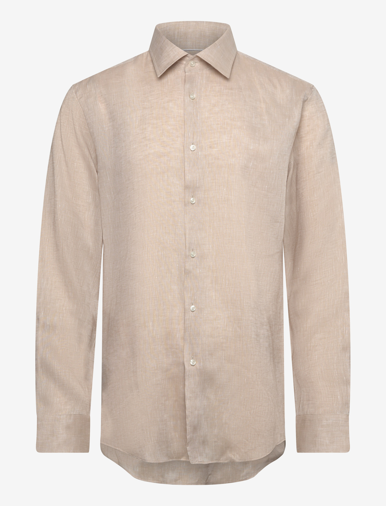 BOSS - H-HANK-K-C1-261 - hørskjorter - open beige - 0