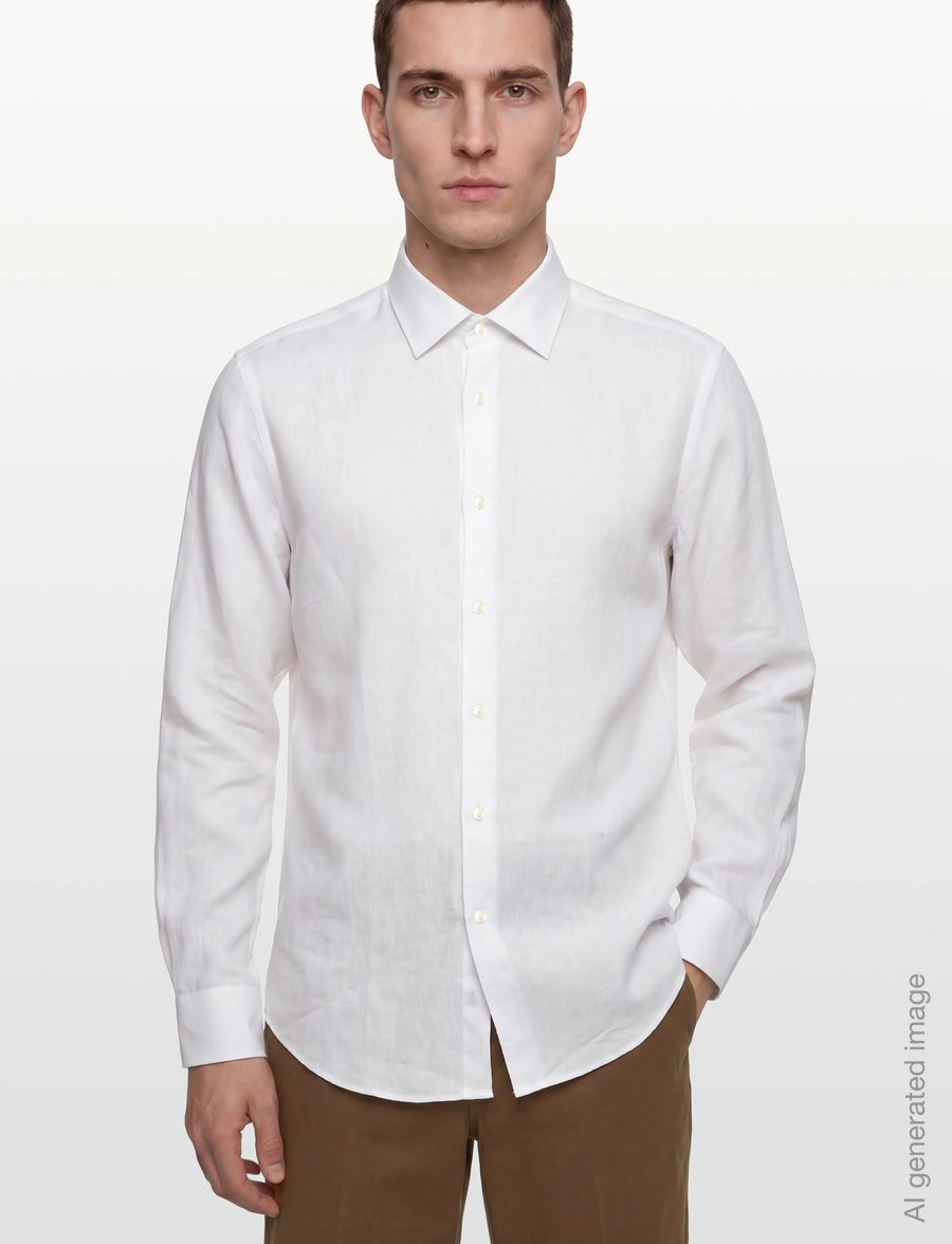 BOSS - H-HANK-K-C1-261 - linased särgid - white - 3