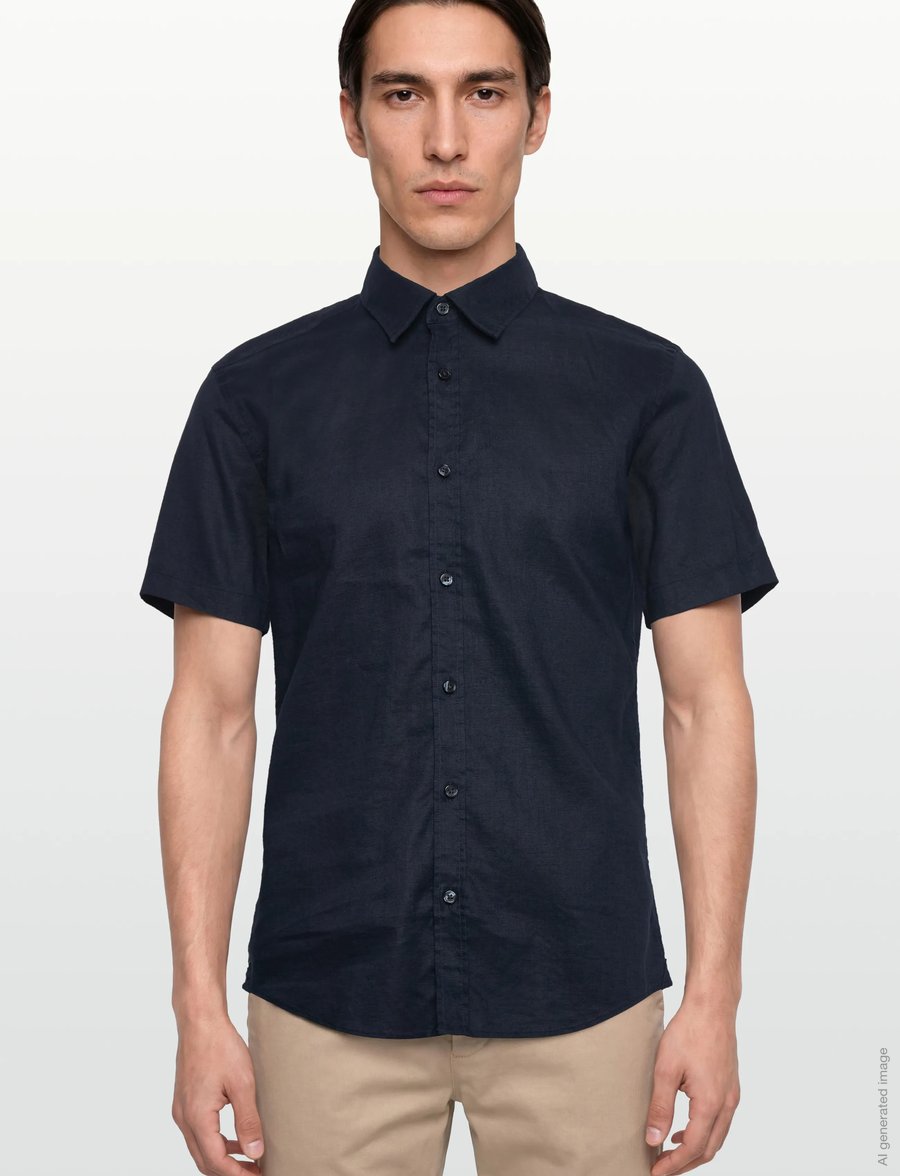 BOSS - C-ROAN-K-SH-262 - leinenhemden - dark blue - 3