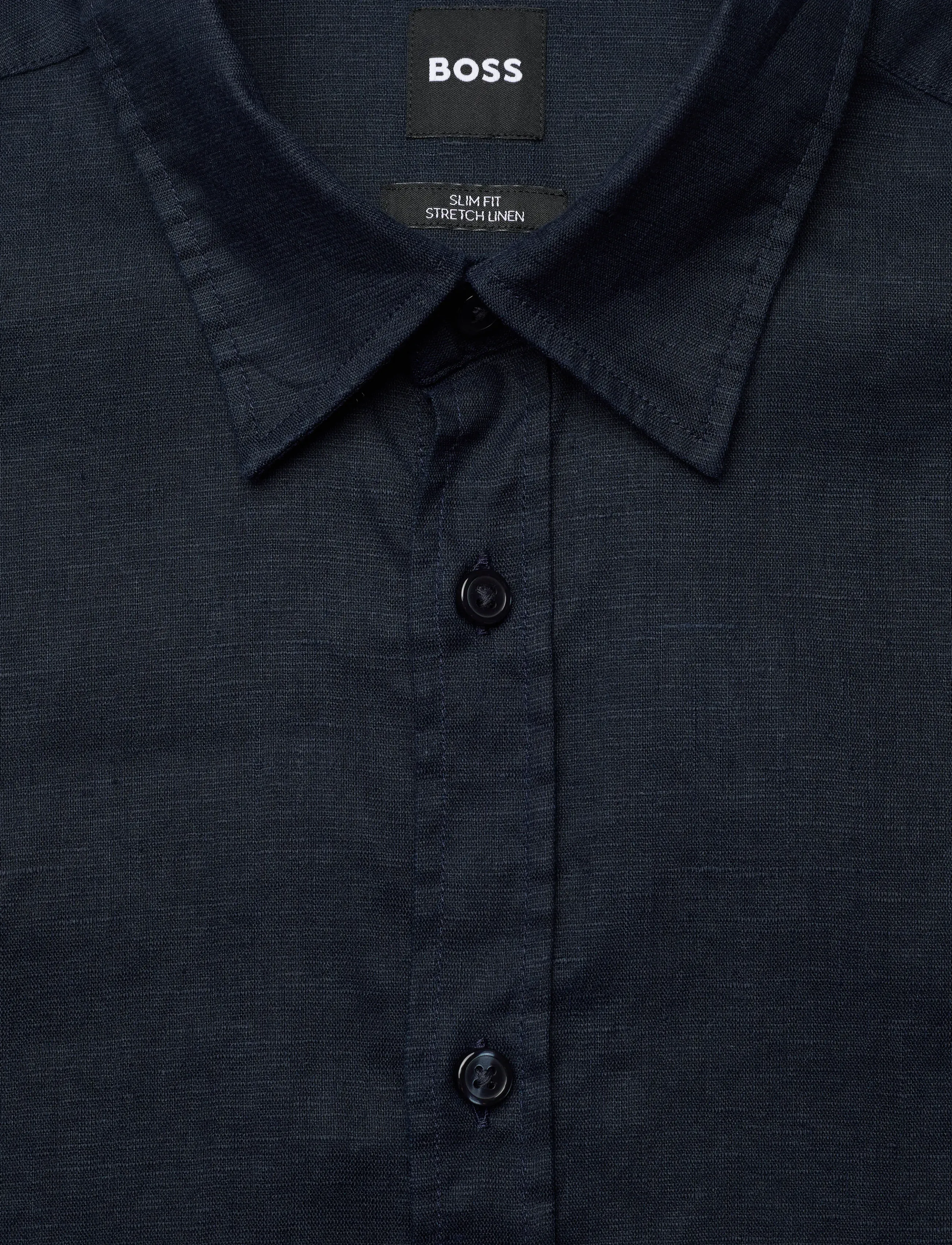 BOSS - C-ROAN-K-SH-262 - linneskjortor - dark blue - 2