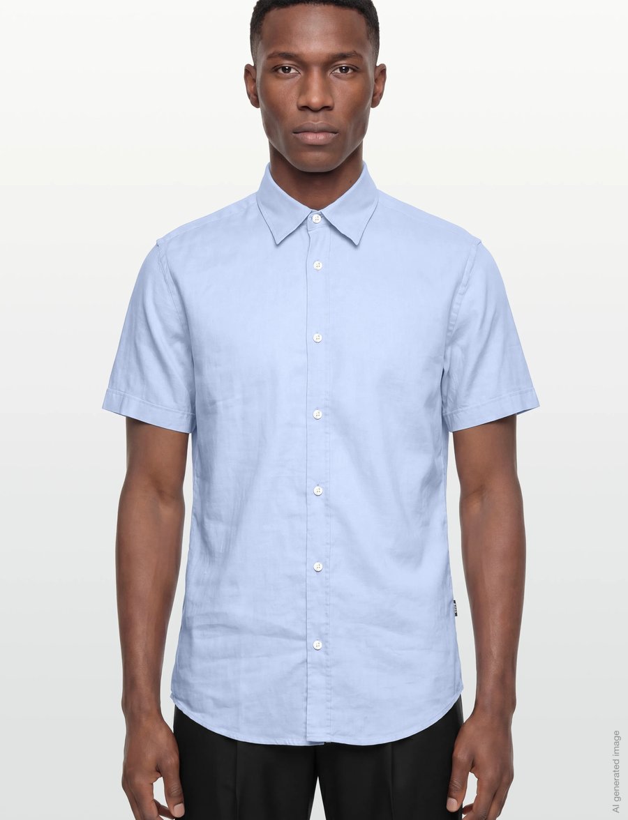 BOSS - C-ROAN-K-SH-262 - leinenhemden - light/pastel blue - 3