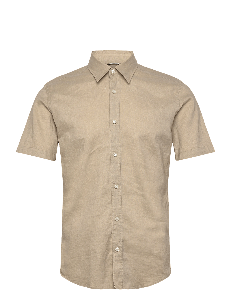 BOSS - C-ROAN-K-SH-262 - leinenhemden - open beige - 0