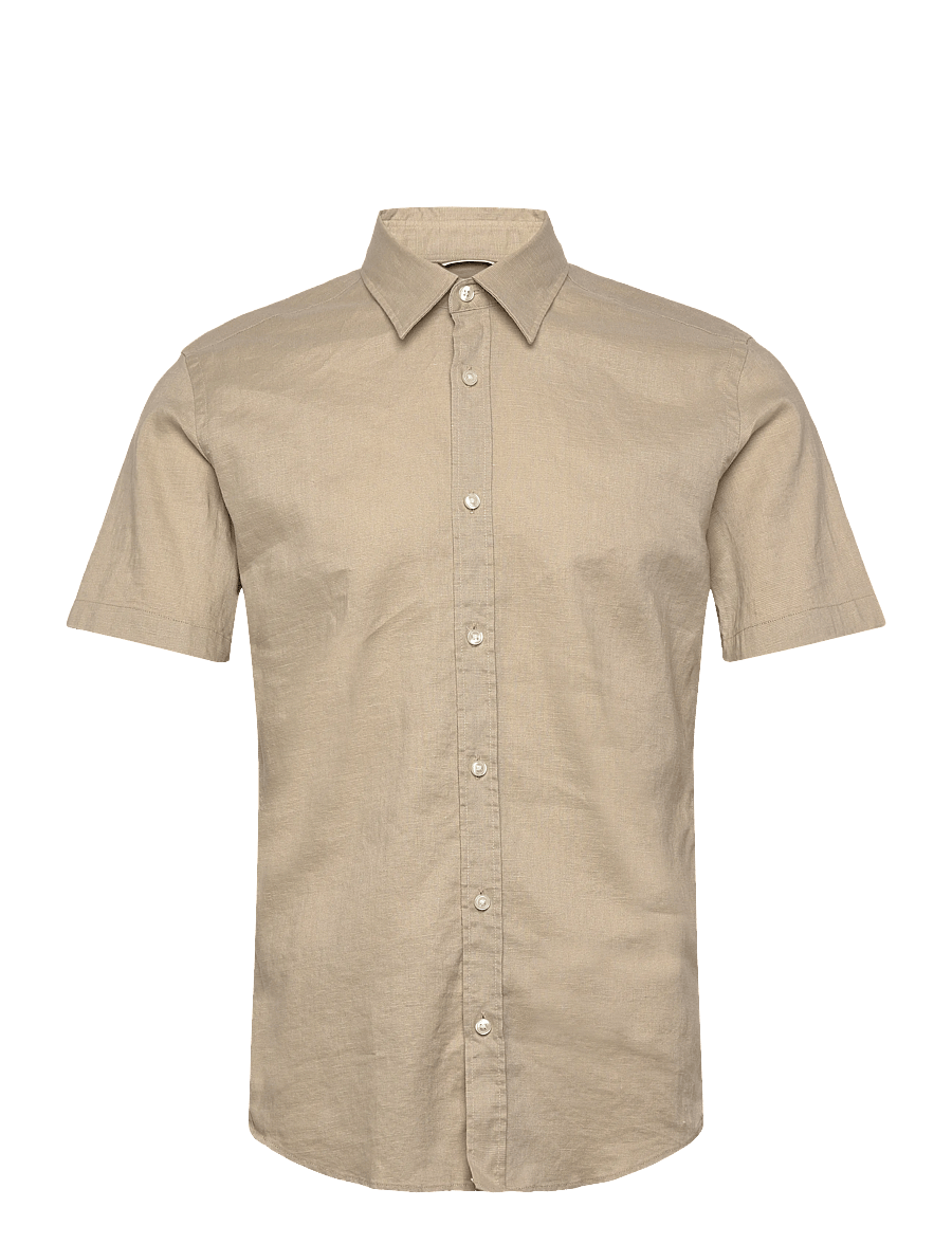 BOSS - C-ROAN-K-SH-262 - leinenhemden - open beige - 1