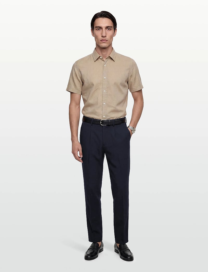 BOSS - C-ROAN-K-SH-262 - leinenhemden - open beige - 0