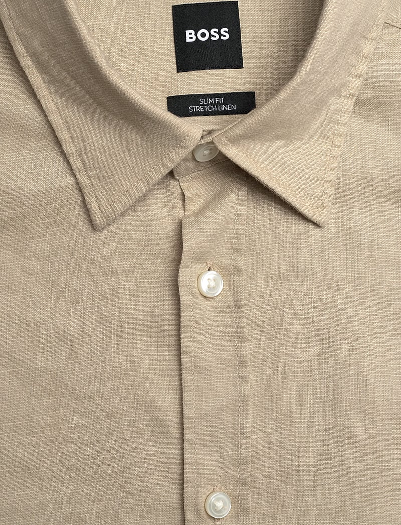 BOSS - C-ROAN-K-SH-262 - leinenhemden - open beige - 2