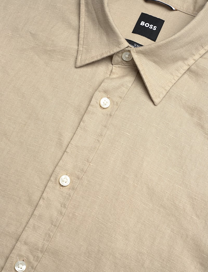 BOSS - C-ROAN-K-SH-262 - leinenhemden - open beige - 3
