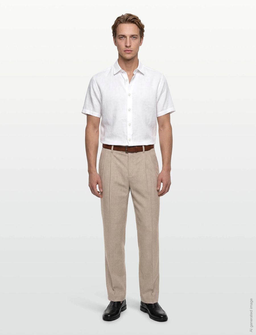 BOSS - C-ROAN-K-SH-262 - leinenhemden - white - 0