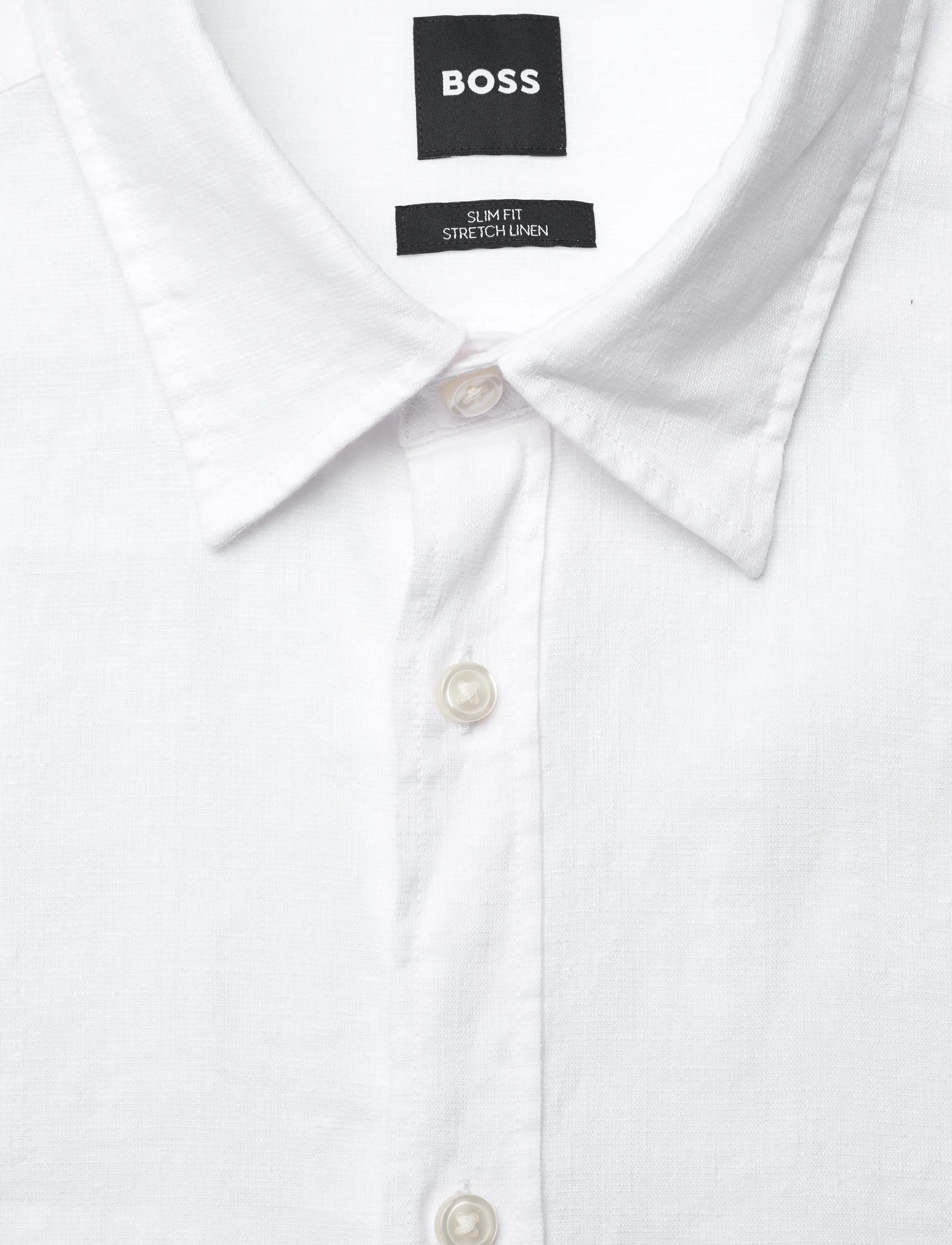 BOSS - C-ROAN-K-SH-262 - linen shirts - white - 5