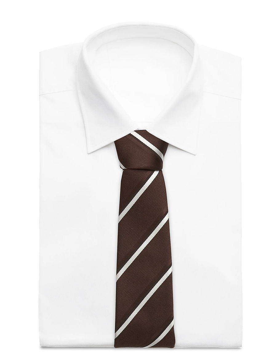BOSS - H-TIE CM 7.5 262 - krawatten - dark brown - 1
