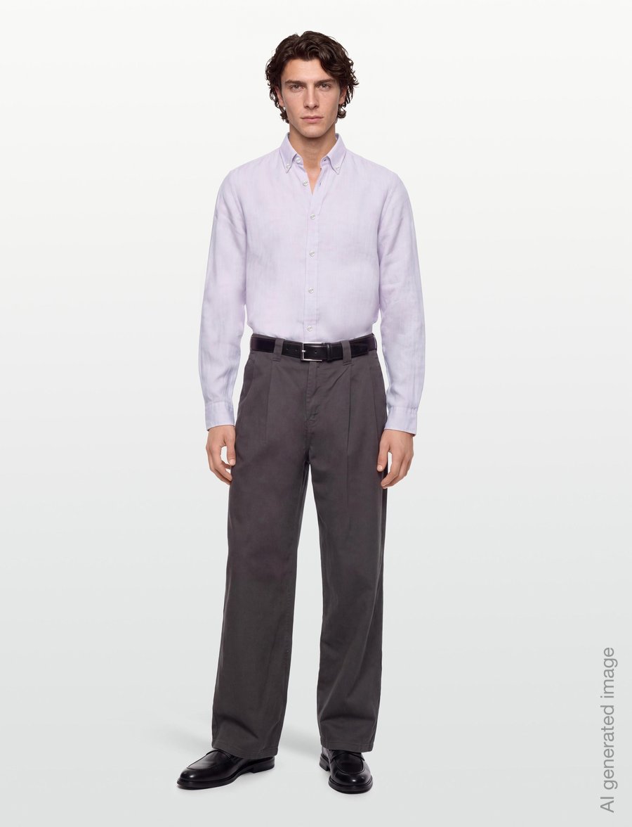 BOSS - C-LIAM-S-BD-262 - leinenhemden - light/pastel purple - 0