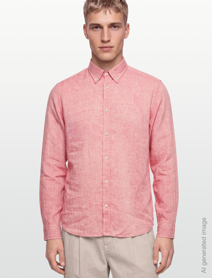 BOSS - C-LIAM-S-BD-262 - leinenhemden - medium red - 3