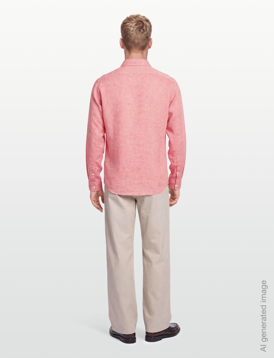 BOSS - C-LIAM-S-BD-262 - leinenhemden - medium red - 4