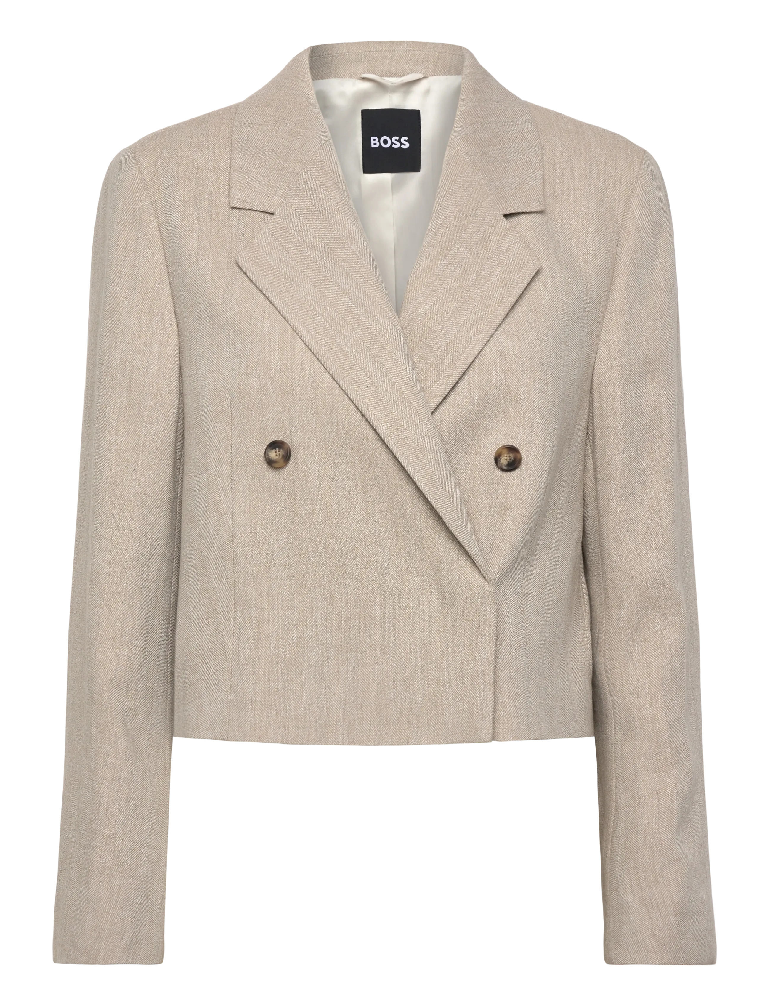 BOSS Jojeka1, 34, Blazer, Creme - Cropped Frauen