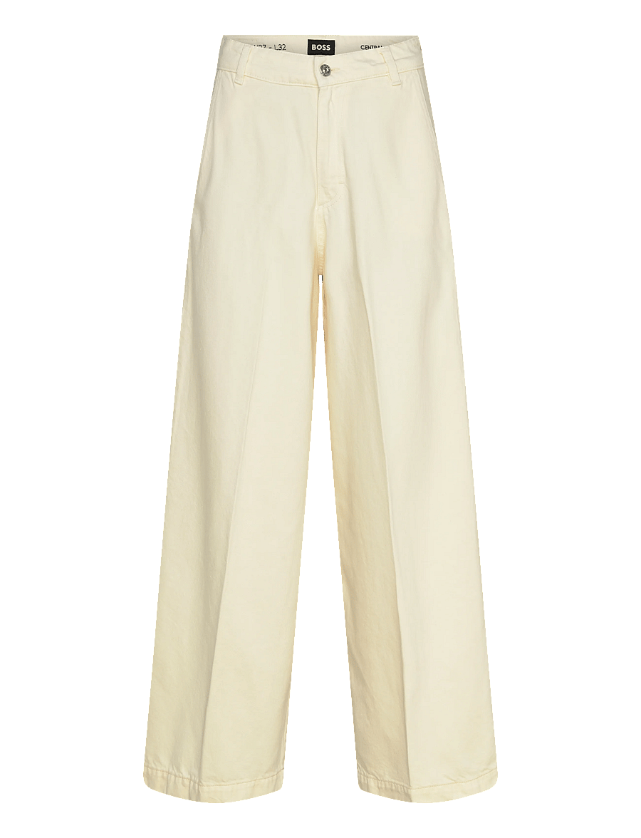 BOSS - CENTRAL 4.0 - hosen mit weitem bein - open white - 1