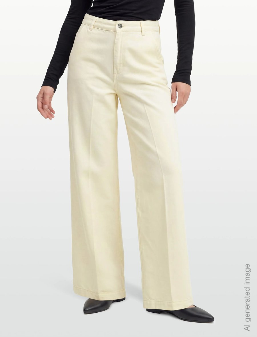 BOSS - CENTRAL 4.0 - hosen mit weitem bein - open white - 3