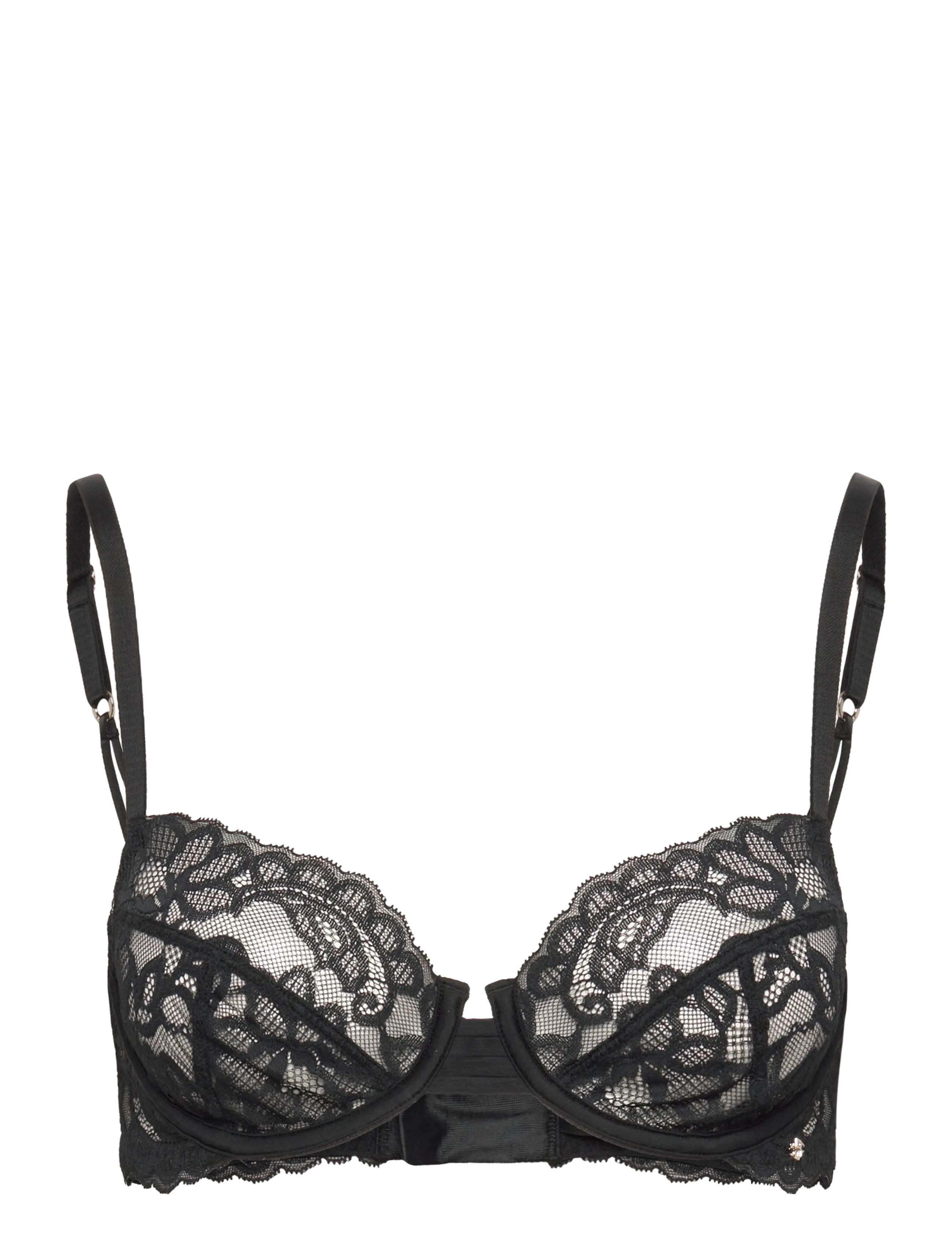 BOSS - UNDERWIRE_BLOSSOM - brjóstahaldarar með vírum - black - 0
