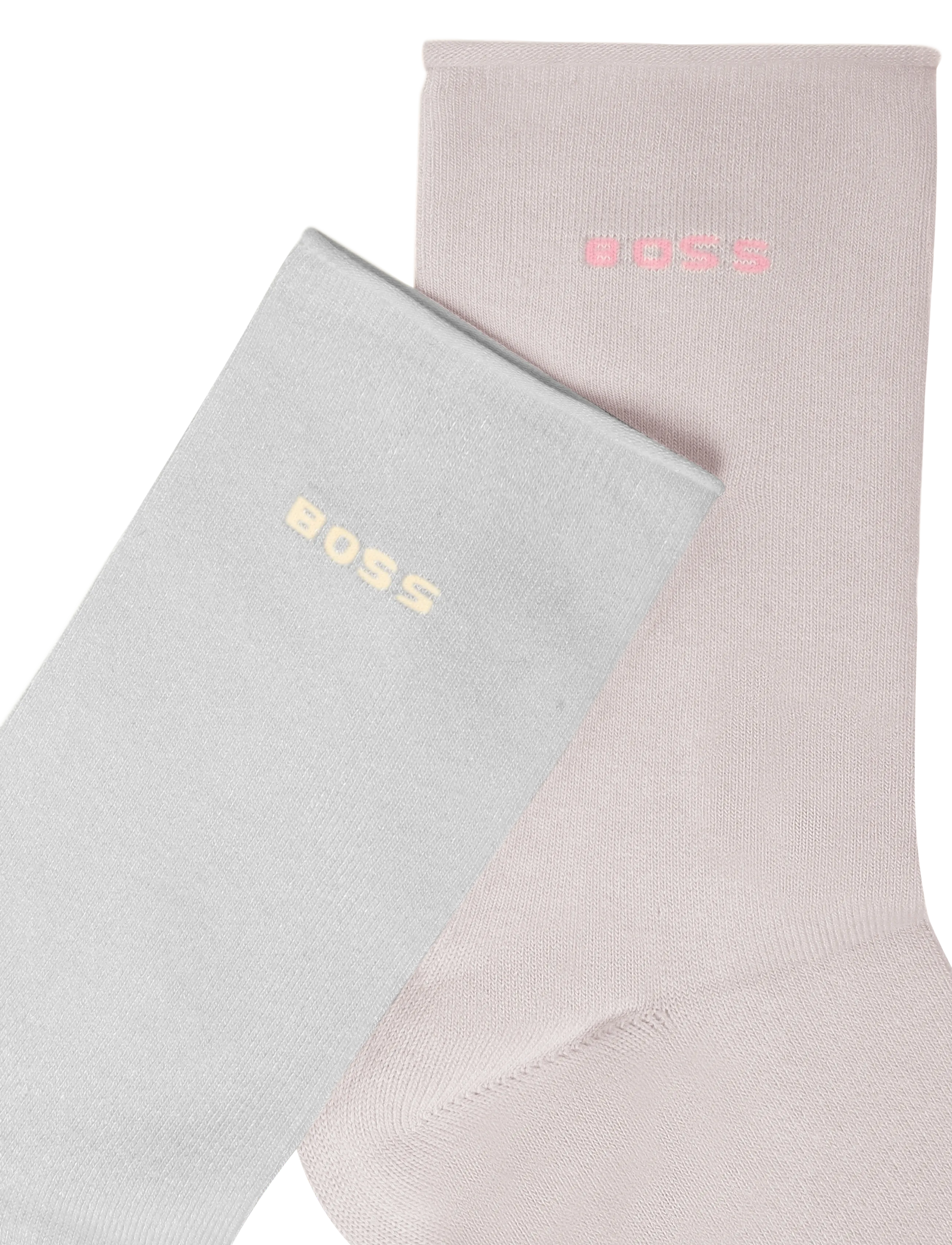 BOSS - 2P RS Uni Logo VB W - normale socken - light/pastel pink - 4
