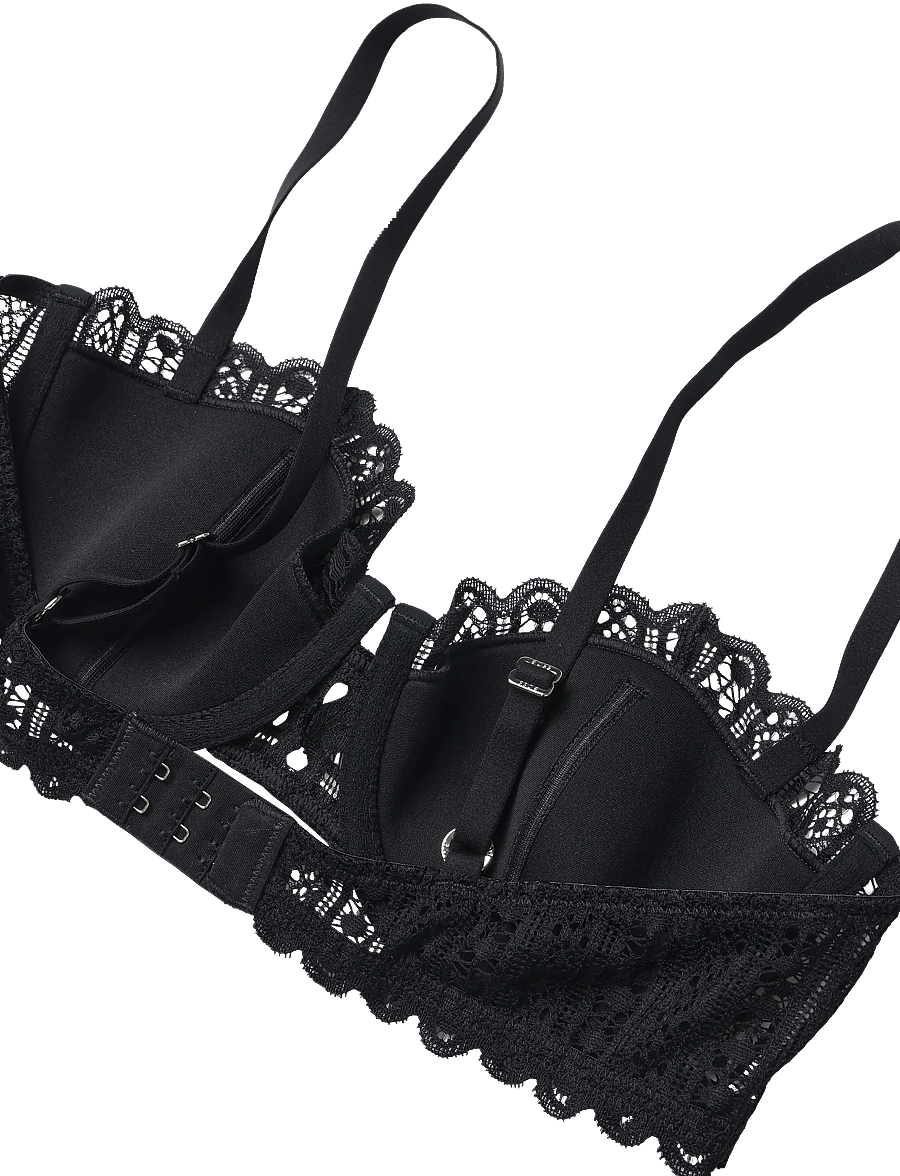 BOSS - BALCONETTE_GUIPURE - black - 3