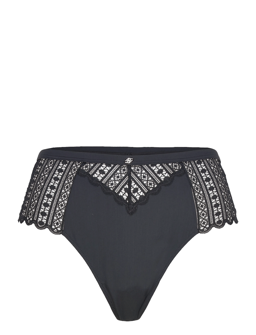 BOSS - HW THONG_GUIPURE - stringtrosor - black - 0