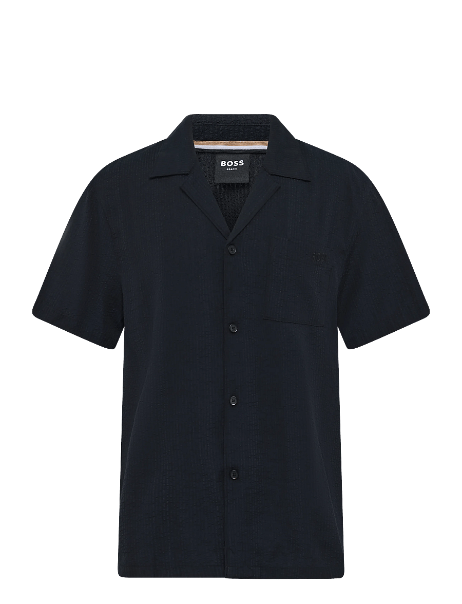 BOSS - Relax_Shirt - lühikeste varrukatega särgid - black - 0