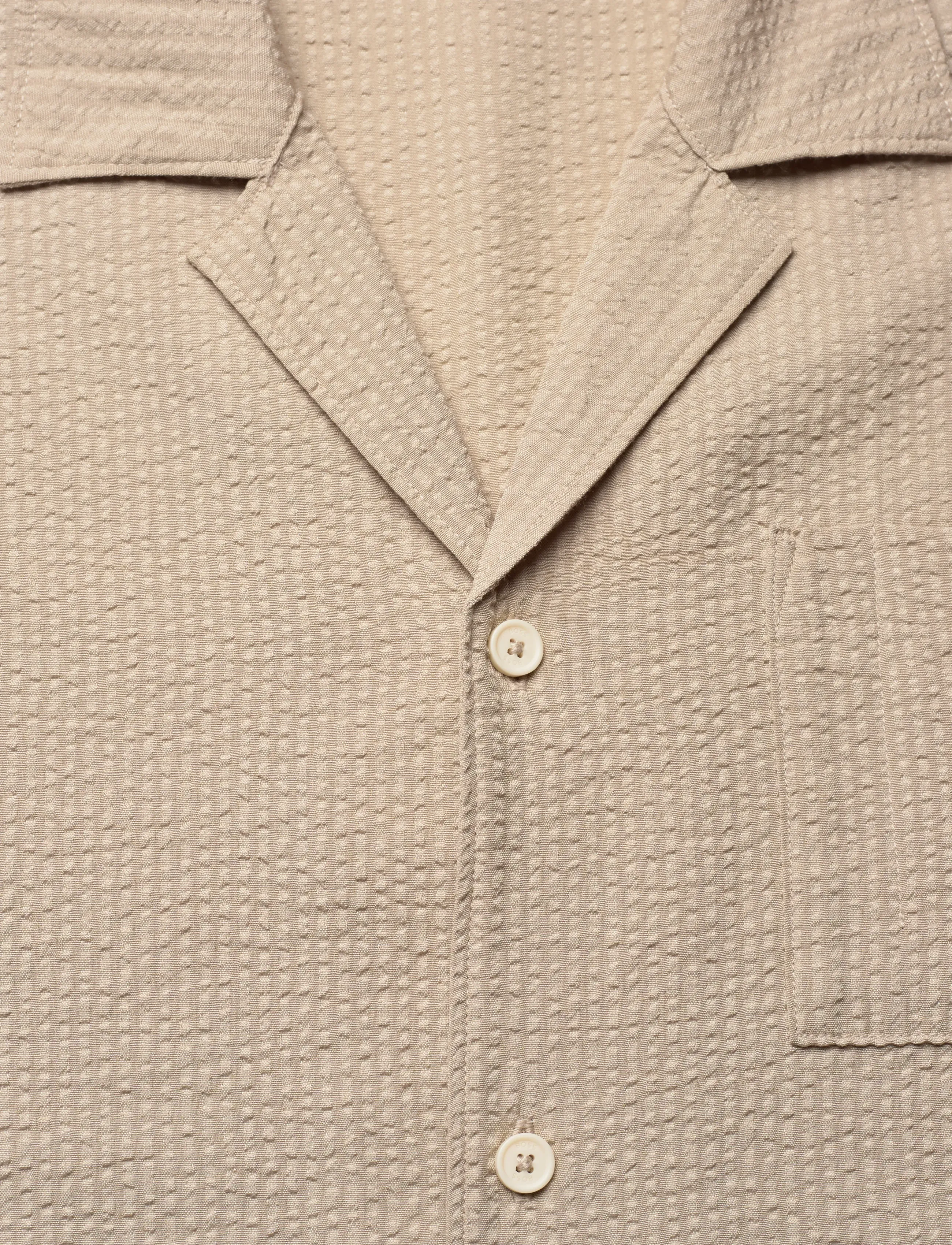 BOSS - Relax_Shirt - kortärmade skjortor - light beige - 2