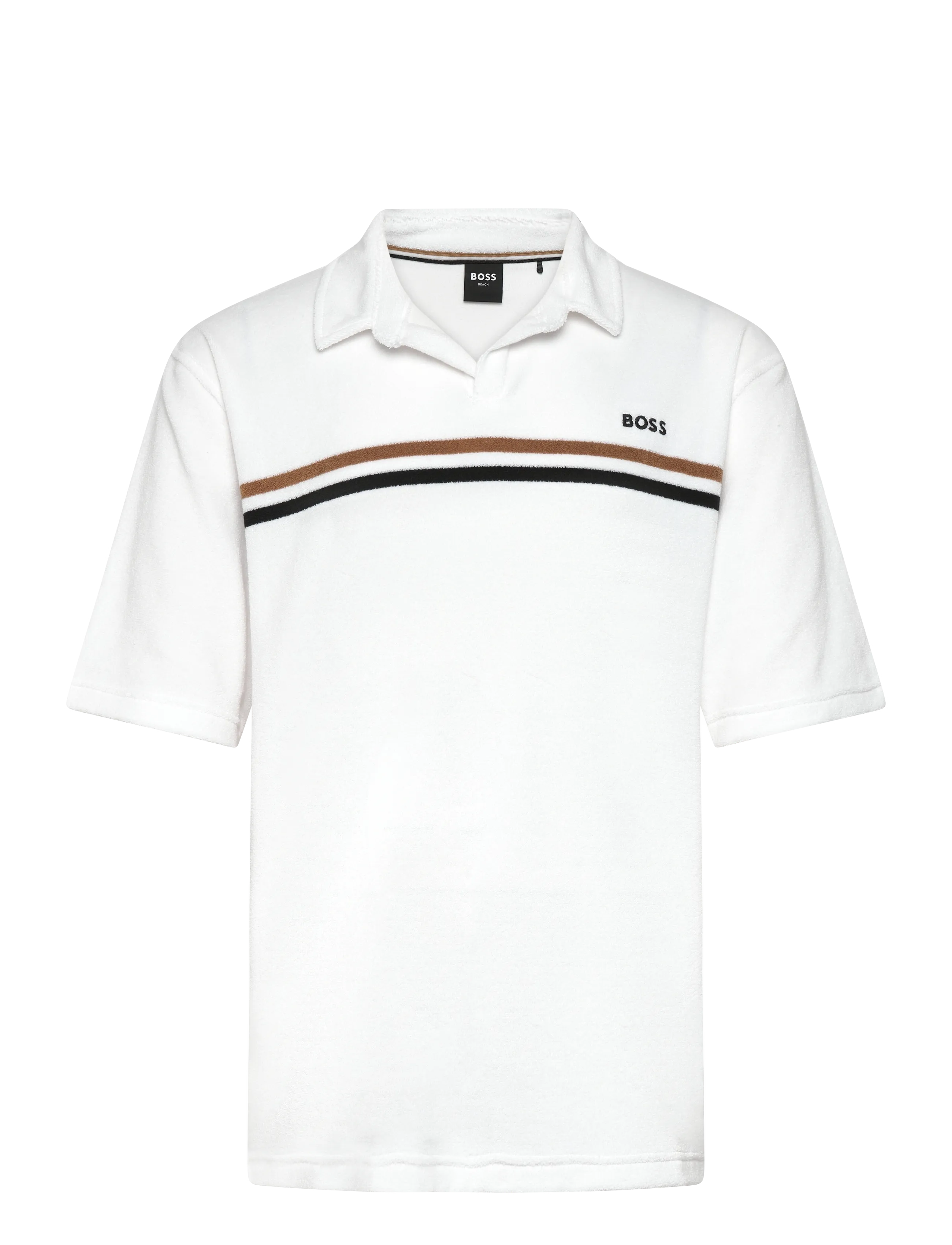 BOSS Iconic_Polo_Shirt - Riided - WHITE / white