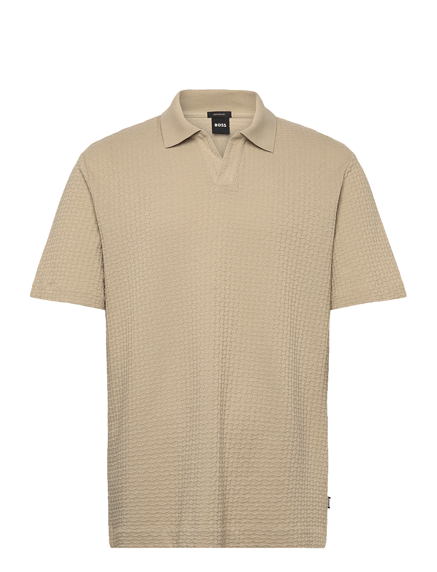BOSS - H-Pye 251 - lühikeste varrukatega polod - open beige - 0