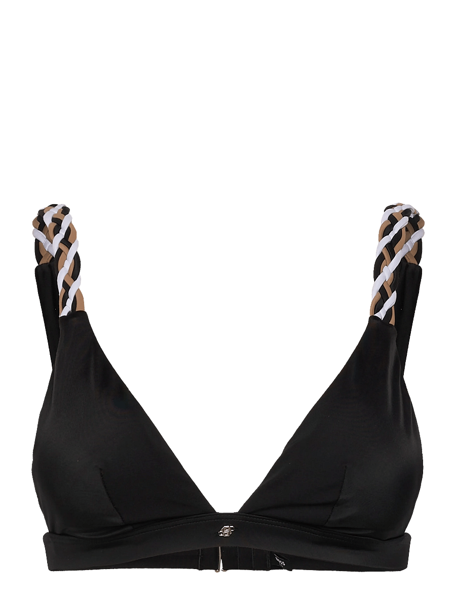 BOSS - TRIANGLE_BOSS BRAID - trekantsbikinier - black - 0