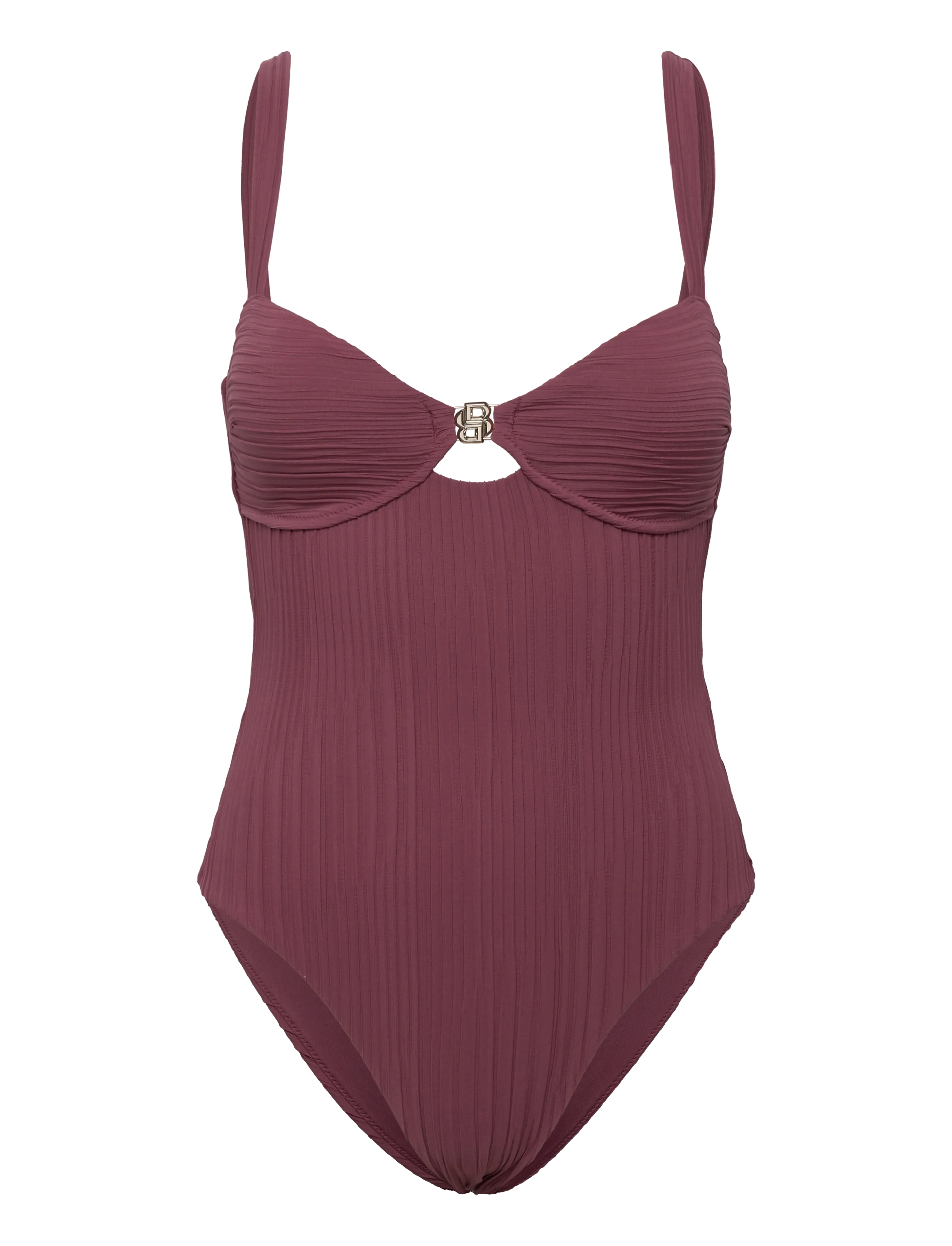 BOSS Swimsuit_Double B, S, Burgundy, Badetøj > Badedragter, Dame