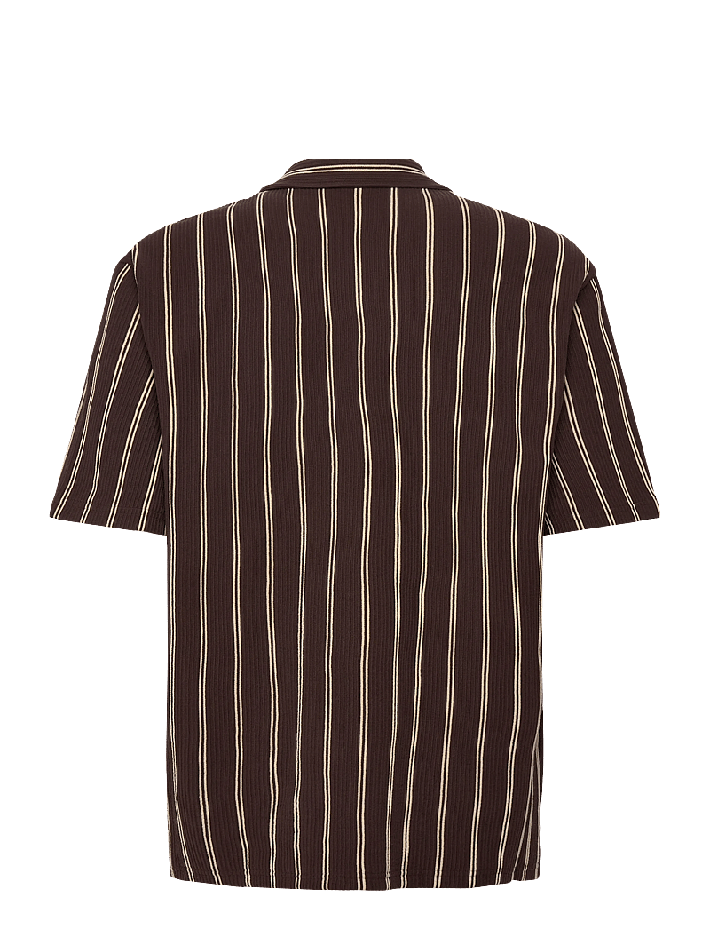 BOSS - C-LARS-CAMP-B-262 - randiga skjortor - dark brown - 1