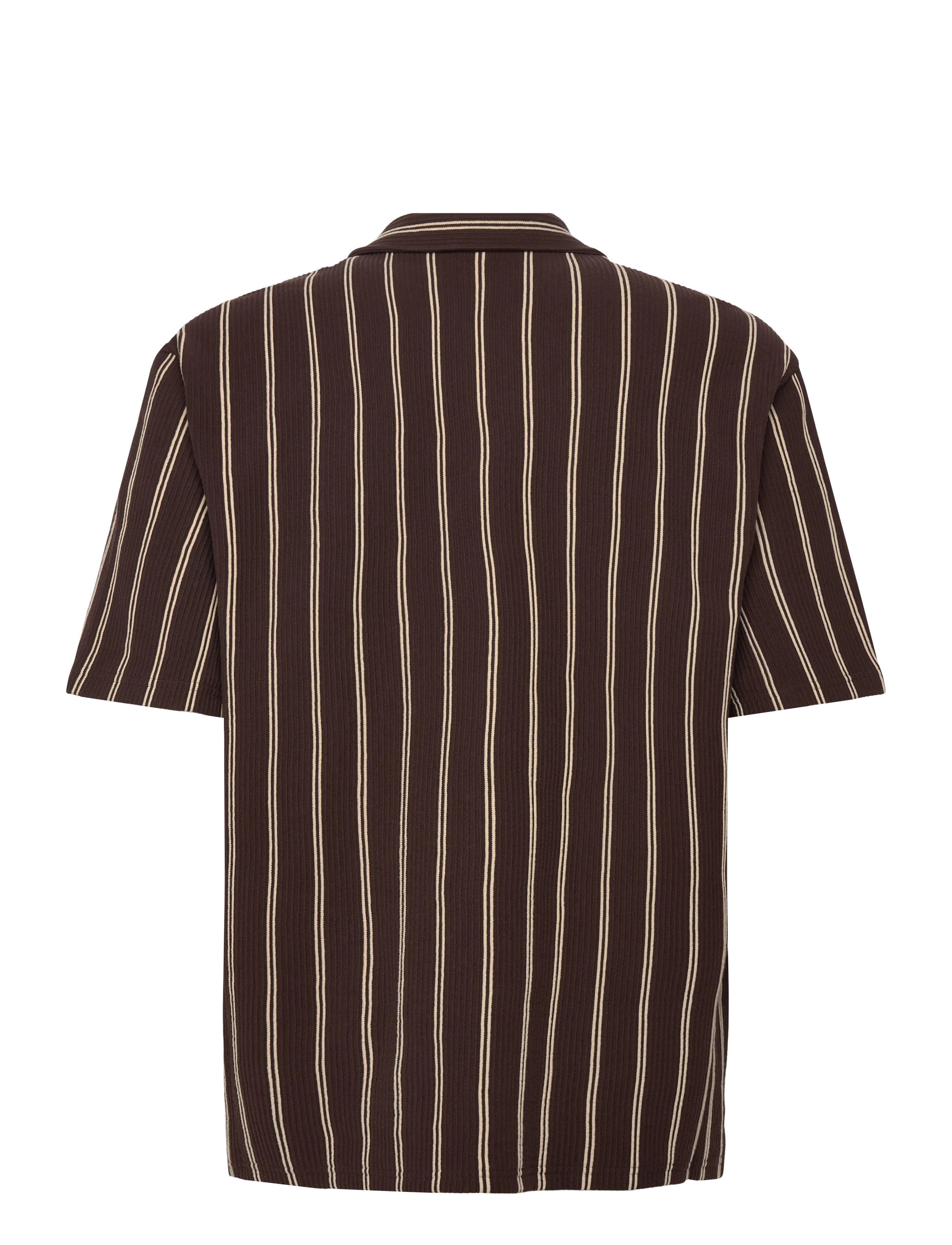 BOSS - C-LARS-CAMP-B-262 - randiga skjortor - dark brown - 2