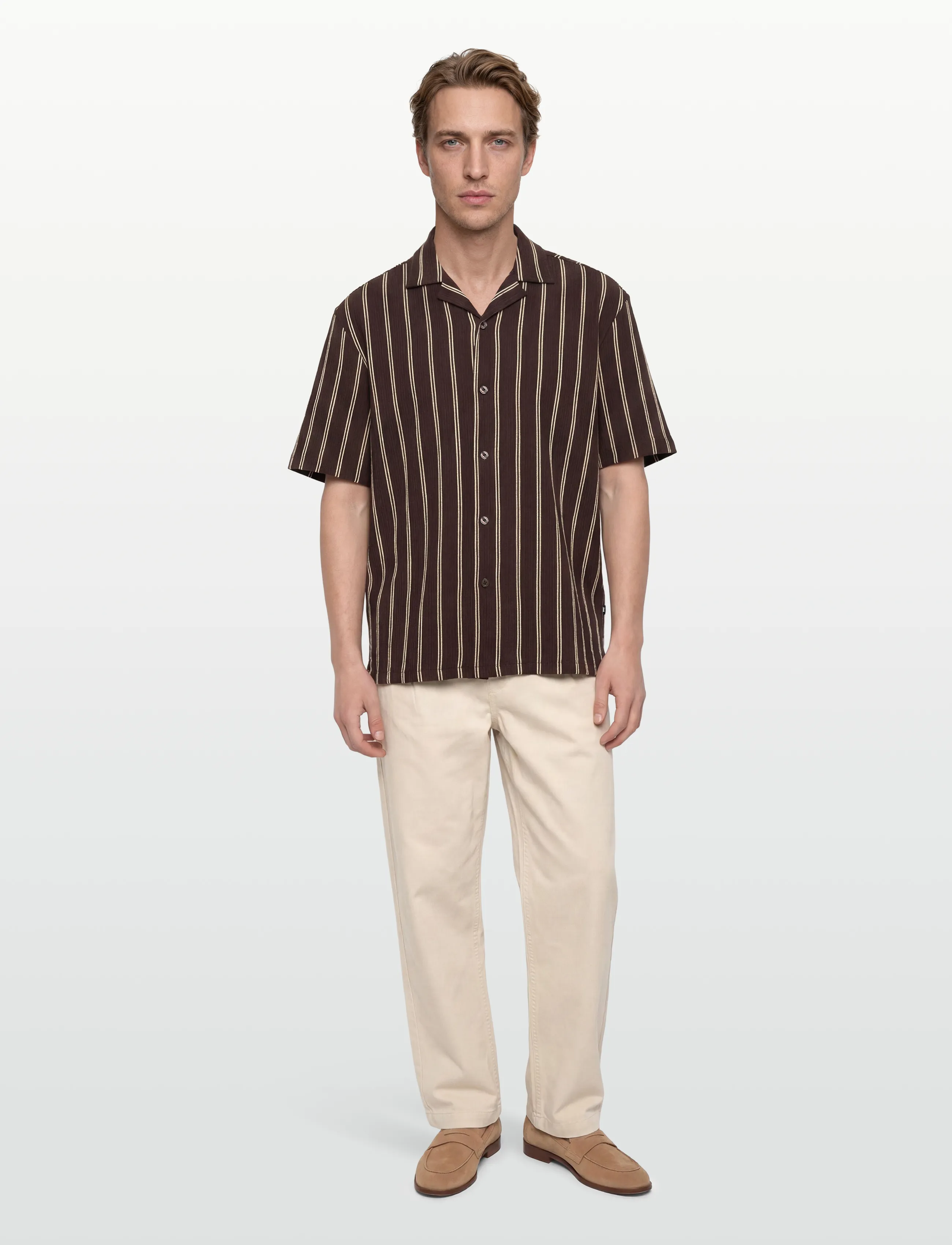 BOSS C-LARS-CAMP-B-262 - Skjorter - DARK BROWN / brown