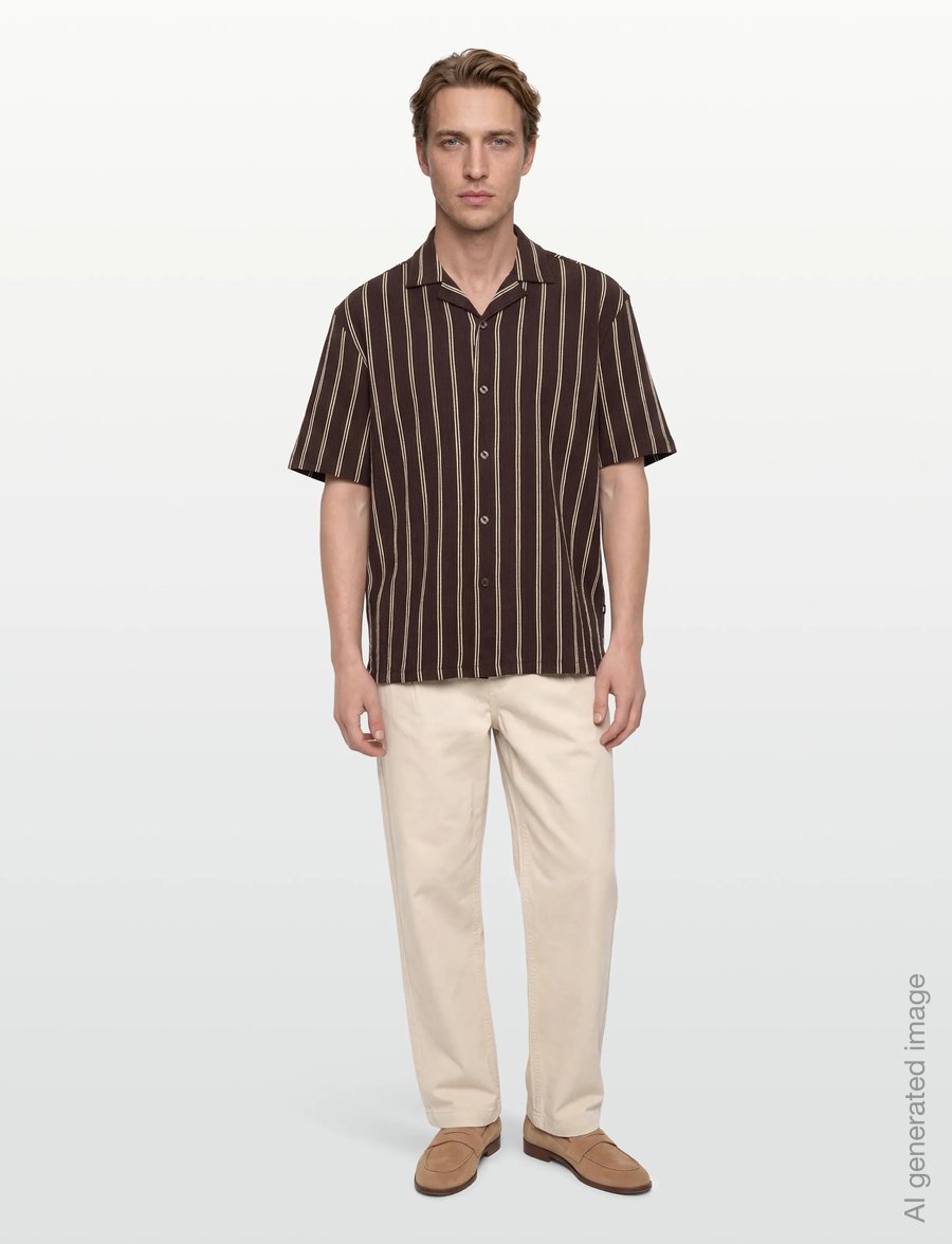 BOSS - C-LARS-CAMP-B-262 - casual hemden - dark brown - 0