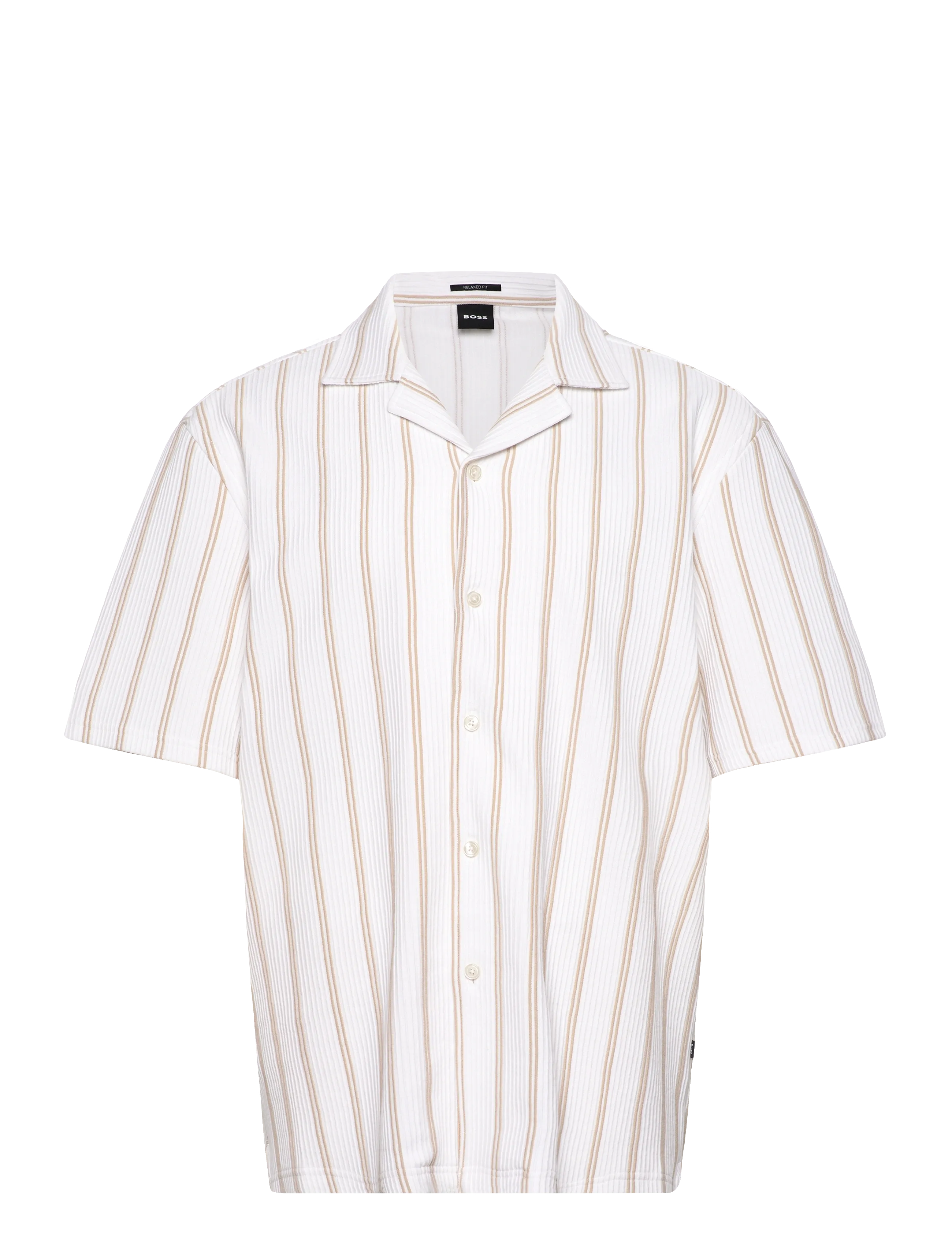 BOSS C-LARS-CAMP-B-262 - Hemden - OPEN BEIGE / white